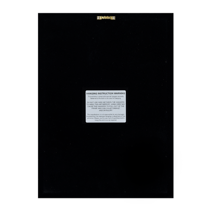 Goldgefasster Obsidian-Quadrat – Handgefertigtes Wandkunstwerk in Limited Edition