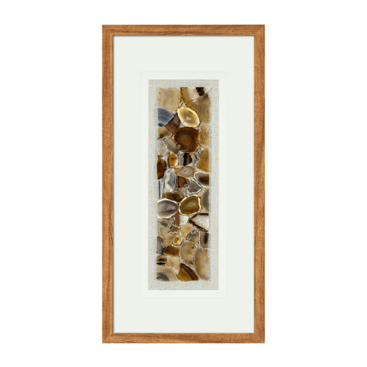 Handveredelte Achat - Komposition in Galeriequalität Wandbild - Jemento