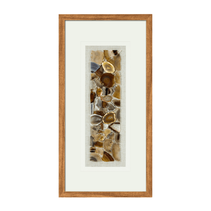 Handveredelte Achat - Komposition in Galeriequalität Wandbild - Jemento
