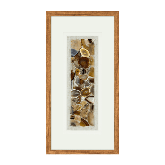 Handveredelte Achat - Komposition in Galeriequalität Wandbild - Jemento