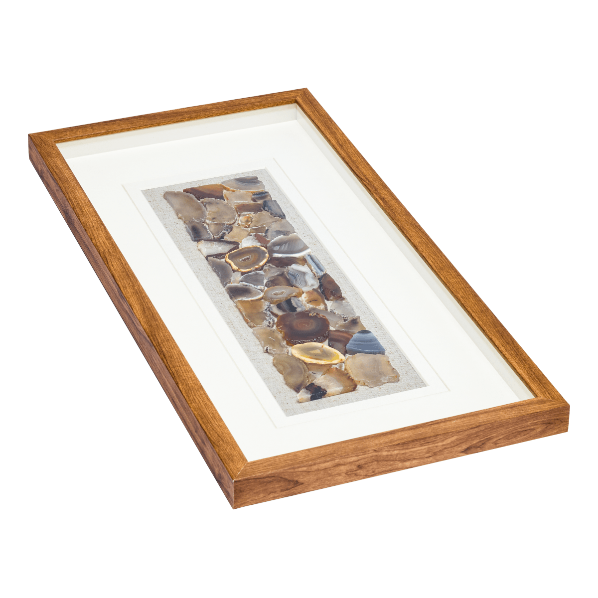 Handveredelte Achat - Komposition in Galeriequalität Wandbild - Jemento