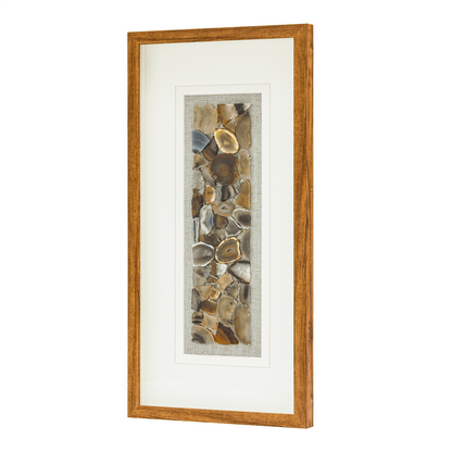 Handveredelte Achat - Komposition in Galeriequalität Wandbild - Jemento